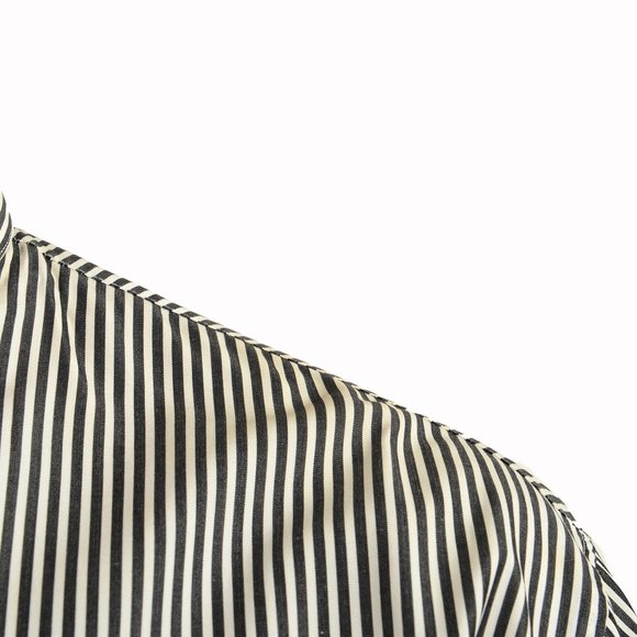 Dior Men's Striped Long Sleeve Dress Shirt US 17.5 IT 44 - Picture 7 of 16